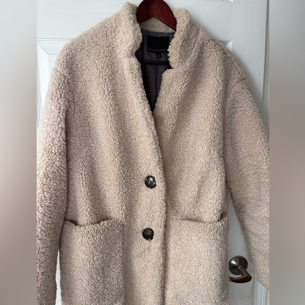 Banana Republic Women’s Shearling Modern Coat